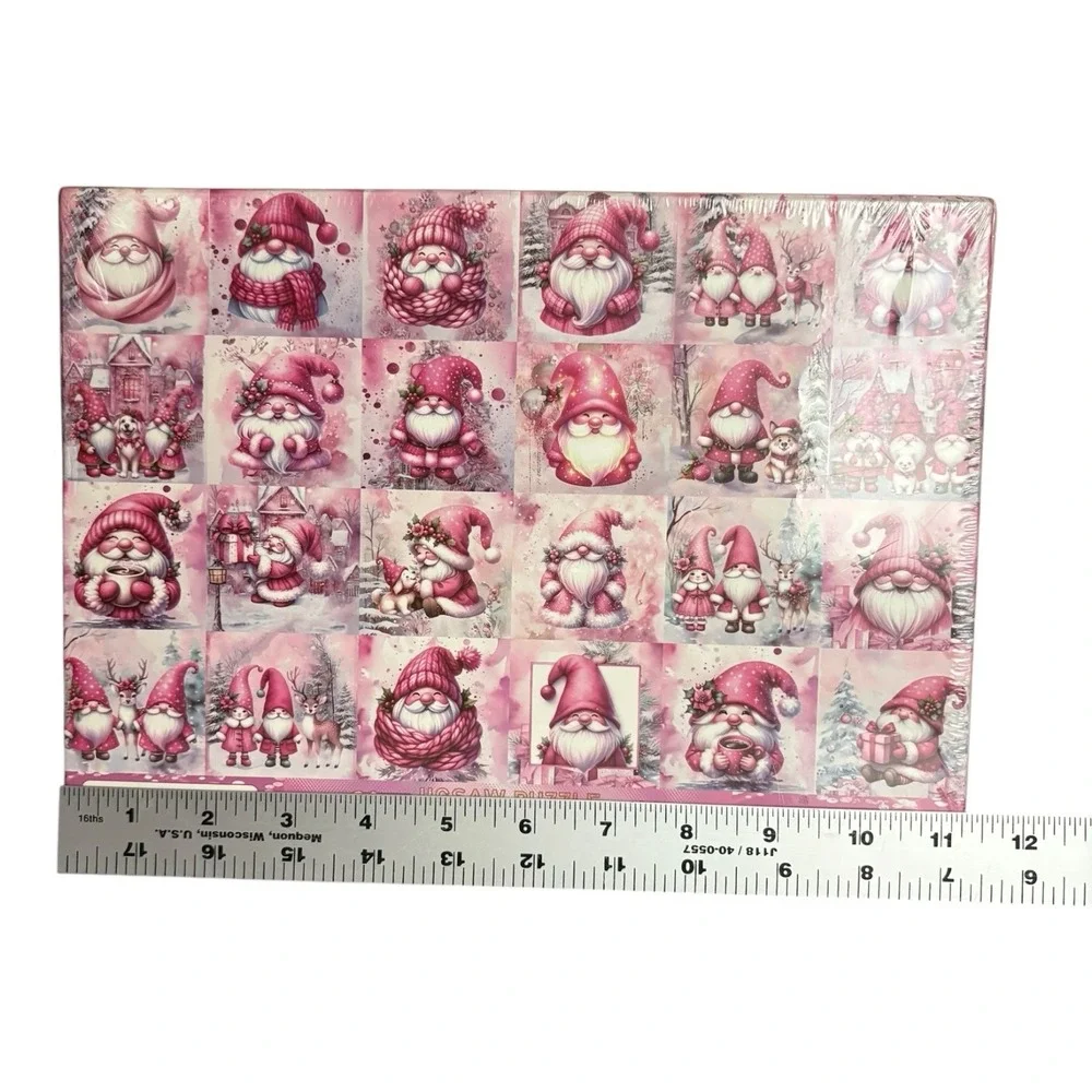 Pink Christmas Gnome Advent Calendar Puzzle 1008 Piece 24 Day Sealed